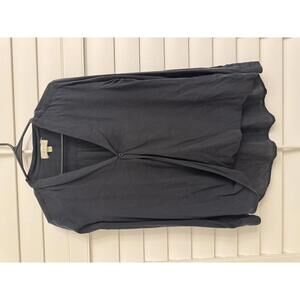 Cloth & Stone by Anthropologie faux wrap V neck long sleeve blouse in size M